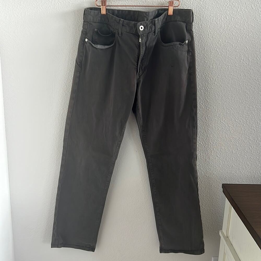 Bonobos Gray Straight Pants Khaki Men's Pants 34 X 30